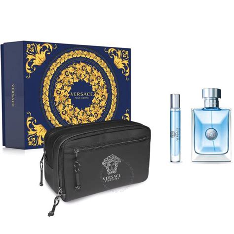 versace pour homme gift set macy'|Versace Pour Homme travel set.